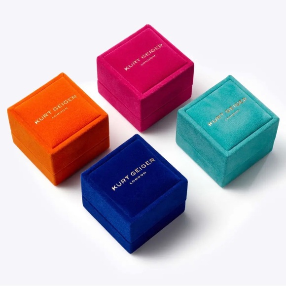 (1) ONE! Blue Kurt Geiger London REPLACEMENT RING BOX! Only the box is for sale! - Picture 1 of 7